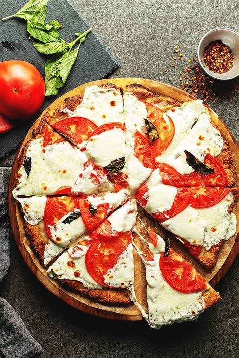 Tomato Pizza With Fresh Mozzarella And Basil • Low Carb With Jennifer