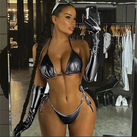 Sexy Short Sleeve Knotted Padded Crop Top Bikini Swimwear