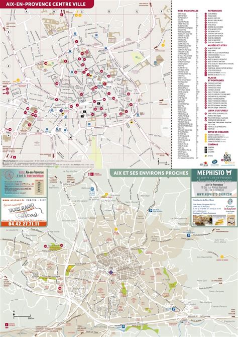 Aix-en-Provence tourist map