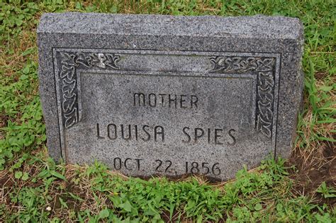 Louisa Elizabeth Robelia Rauenbuehler Spies 1856 1916 Memorial Find