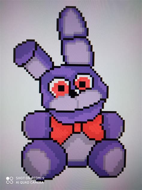 Bonnies Toy Pixel Art Rfivenightsatfreddys