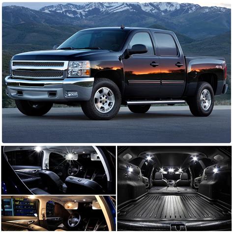 WIYBYDM White Interior LED SE33 Lights Bulb Kit For Chevy Silverado