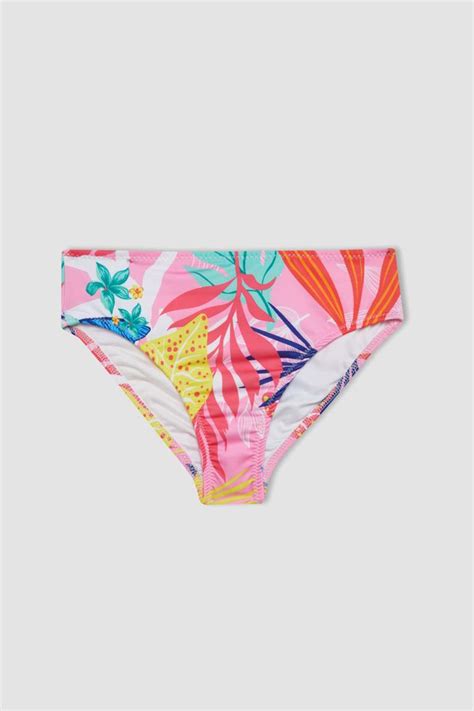 Pembe K Z Ocuk Gen K Z K Z Ocuk Desenli Bikini Tak M Defacto