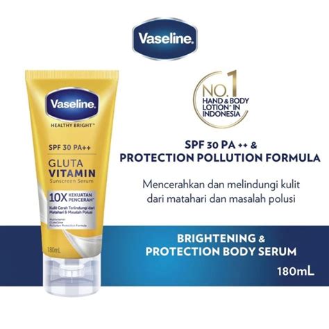 Jual VASELINE Sunscreen Body Serum SPF30PA 180ml Shopee Indonesia