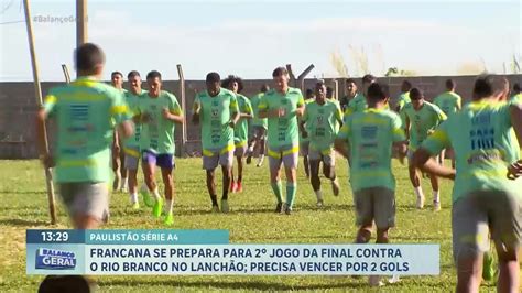 Paulistão Série A4 Francana se prepara para 2º jogo da final contra o