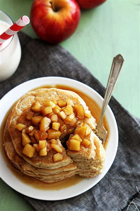 Apple Cinnamon Pancakes Creme De La Crumb