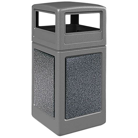 Commercial Zone K Stonetec Gallon Square Gray Decorative