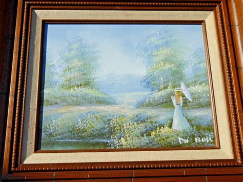 VINTAGE ORIGINAL ~DU BOIS OIL PAINTING~SIGNED~ FRENCH IMPRESSIONIST ...