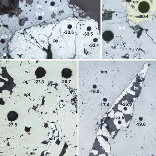 Photomicrographs In Reflected Light Showing Representative Textures Of