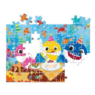 Clementoni Baby Shark 60 Parça Happy Color Double Face Puzzle 26095 D R