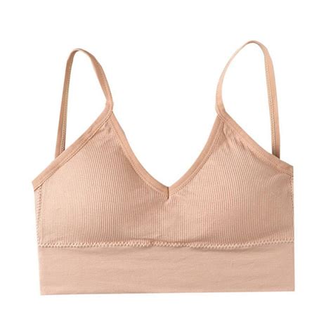 Prettyui Women Tank Crop Top Female Seamless Underwear Sexy Lingerie Low Back Bralette Camis