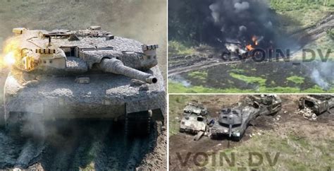 Germanys Top Tank Destroyed On Ukrainian Frontlines Leopard A And