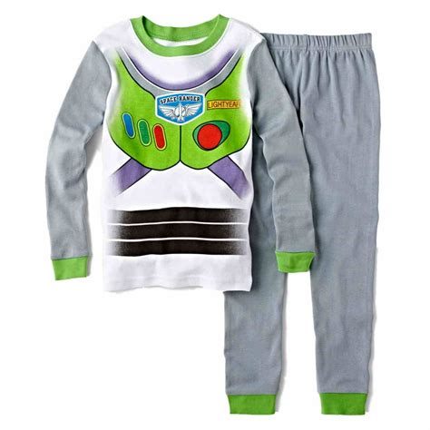 Disney Toy Story Boys Buzz Lightyear Pajamas Space Ranger Sleep Set