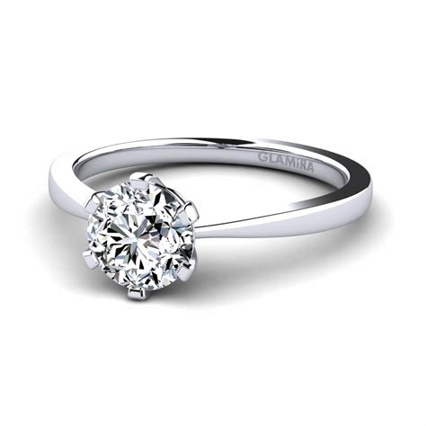 Compre Anillo De Compromiso Bridal Rise Crt En Corte Redondo