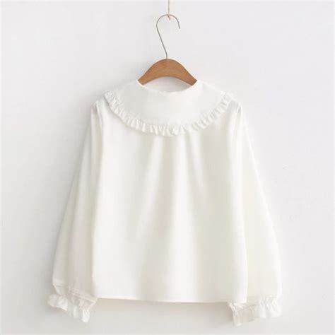 Long Sleeve Cotton Blouse – Miggon