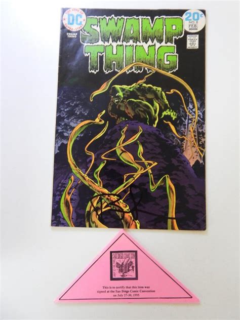 Swamp Thing 8 1974 Signed By Bernie Wrightson FN Condition Comic