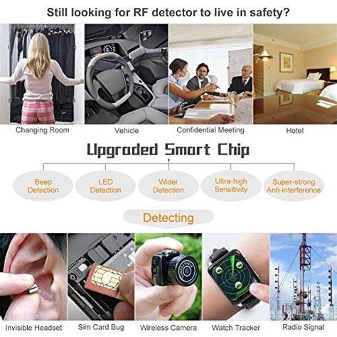 Eilimy Anti Spy Bug Gps Camera Rf Signal Detector Set Upgrade Enhanced