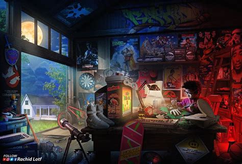 90s Summer Night By Rachid Lotf Retro Gaming Art Retro Games