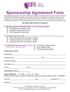 Event Sponsorship Contract Template