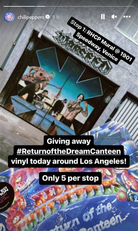 Red Hot Chili Peppers Distribui Vinis Do Novo Lbum Por Los Angeles