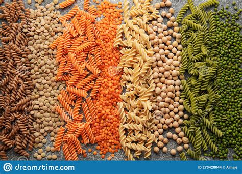 A Variety Of Fusilli Pasta From Different Types Of Legumes Gluten Free