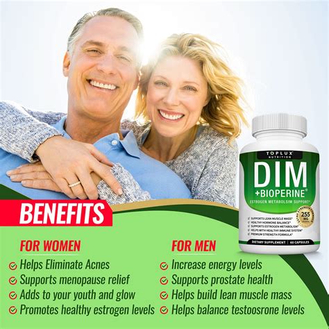 Dim Supplement Plus BioPerine Complex 255 Mg Premium Diindolylmethane