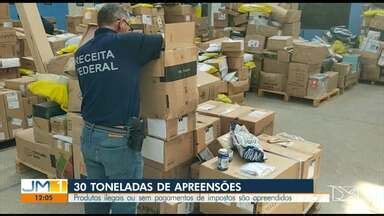 JMTV 1ª Edição Mais de 30 toneladas de produtos irregulares são