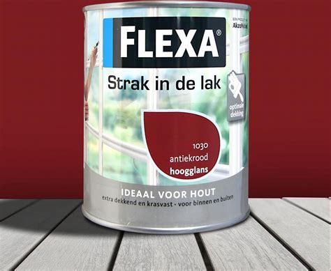 Flexa Strak In De Lak Alkyd Hoogglans Antiekrood 1030 750 Ml Lakverf