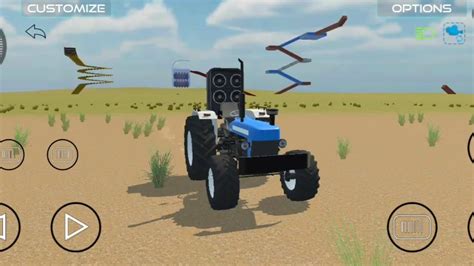 Indian Swaraj Tractor Simulator 3D Tractor Off Road Stunt Game