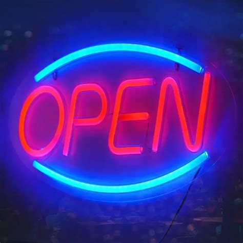 Open Shop Led Neon Sign Lamp Usb Indoor Wall Night Light Bars Cafes