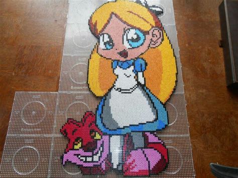 Alicia En El País De Las Maravillas Perler Beads Hama Beads Disney