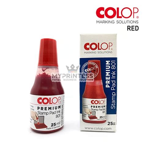 MYPRINTESS COLOP Premium Stamp Pad Refill Ink 801 25ml Shopee Malaysia