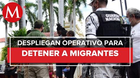 INM Y Guardia Nacional Realizan Operativo Por Caravana Migrante En