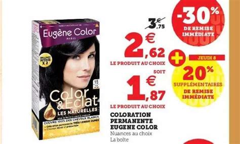 Promo Coloration Permanente Eug Ne Color Chez Super U Icatalogue Fr