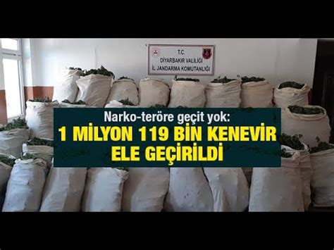 Narko teröre geçit yok 1 milyon 119 bin kenevir ele geçirildi YouTube