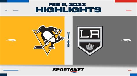 NHL Highlights Penguins Vs Kings February 11 2023 YouTube