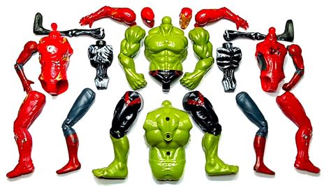 AVENGERS TOYS ASSEMLBE IRONMAN SIRENHEAD HULK SMASH AND SPIDER MAN