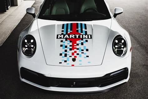 Porsche Debuts Modernized Martini Livery Airows Car Stripes Racing