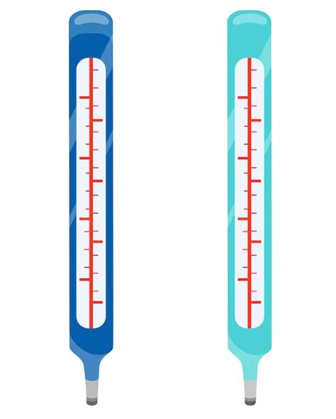 Conjunto De Term Metros Em Estilo Cartoon Ilustra O Em Vetor Estoque