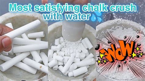 Most Satisfying Chalk Crushing Asmr Crushing Things Asmr Youtube