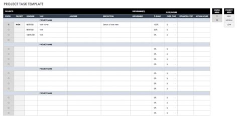 Free Multiple Project Tracking Templates Smartsheet