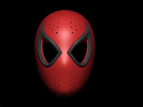 Spiderman Face Shell 3d digital download 3D model 3D printable | CGTrader