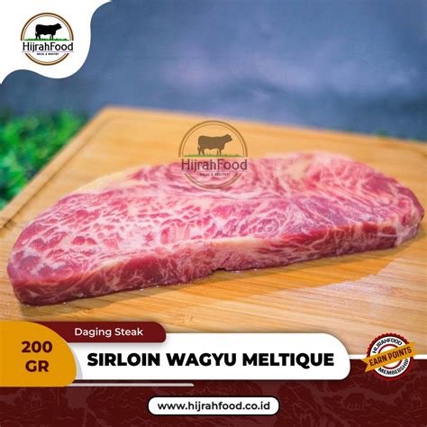 Jual Sirloin Wagyu Meltique Beef Steak AUS 200 Gram Shopee Indonesia