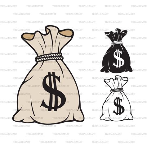 Money Bag With Dollar Sign Cut Files For Cricut Clip Art Etsy