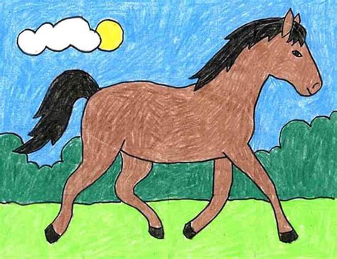 How to Draw a Horse: Easy, Step-by-Step Art Lesson for Kids