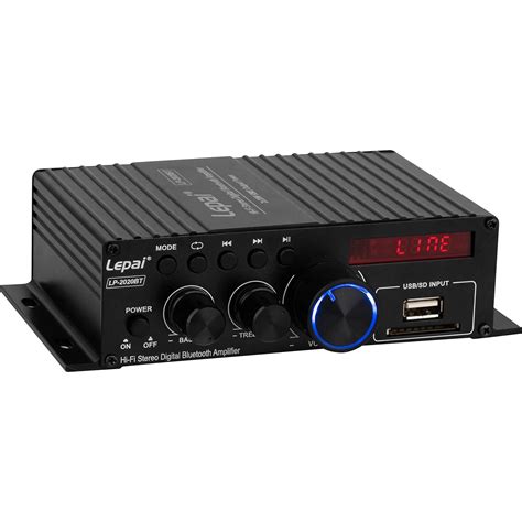 Lepai LP 2020BT Bluetooth Hi Fi Audio Mini Class D Stereo Amplifier FM