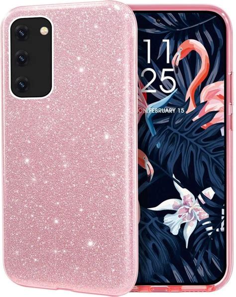 Samsung Galaxy A A S Hoesje Roze Glitter Back Cover Bol