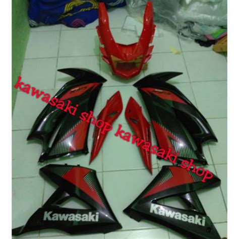 Jual Fairing Fering Sayap Bodi Ninja Rr New Hitam List Merah Full Set