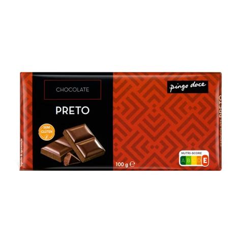 Mercad O Pingo Doce Madeira Tablete De Chocolate Preto Pingo Doce