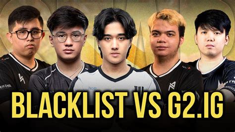 Blacklist Vs G Ig Lower Bracket With Kuku Yowe And Palos Youtube